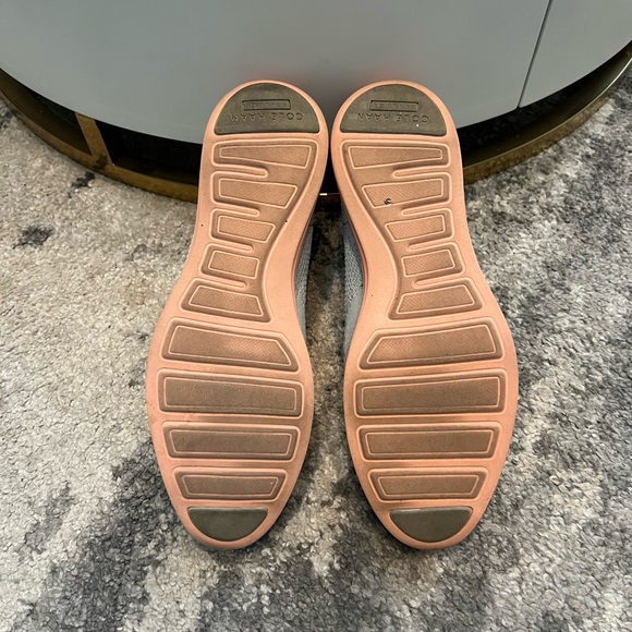 Cole Haan zerogrand stitchlite wingtip oxford - grey, silver, coral - Picture 6 of 7